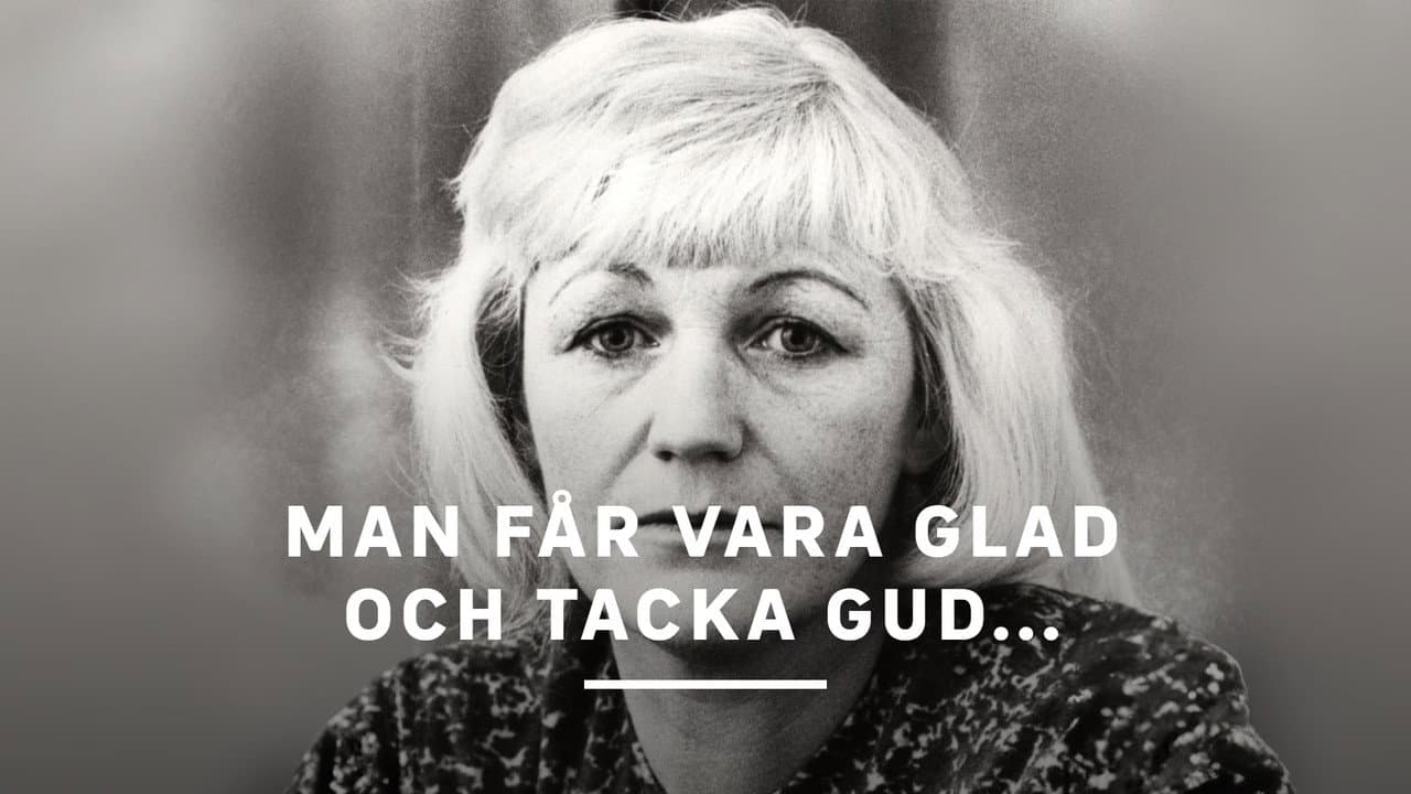 Man får vara glad och tacka Gud...