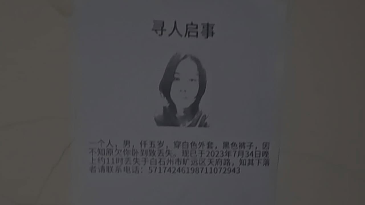 寻人启事 Missing Persons (in a newspaper)