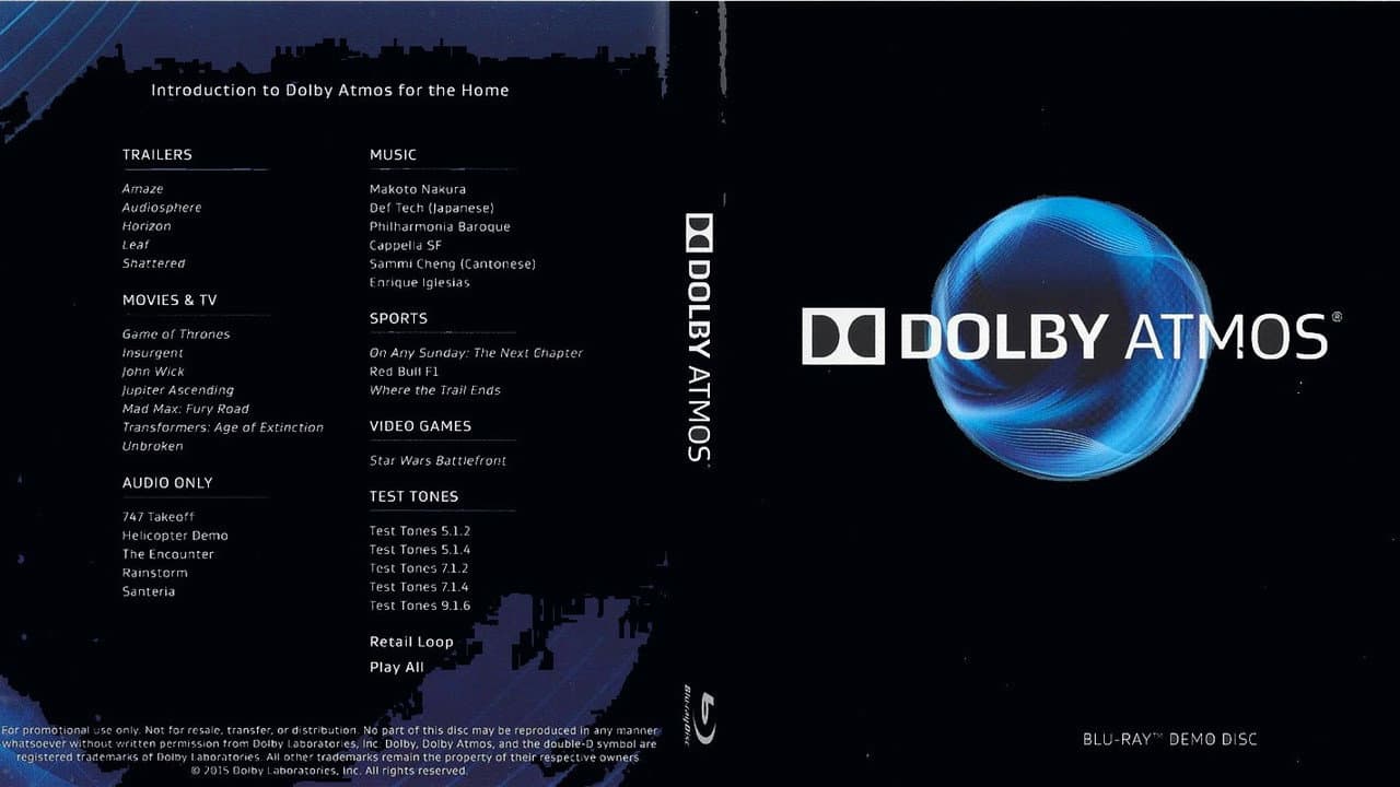 Dolby Atmos® Demo Disc 2015-09