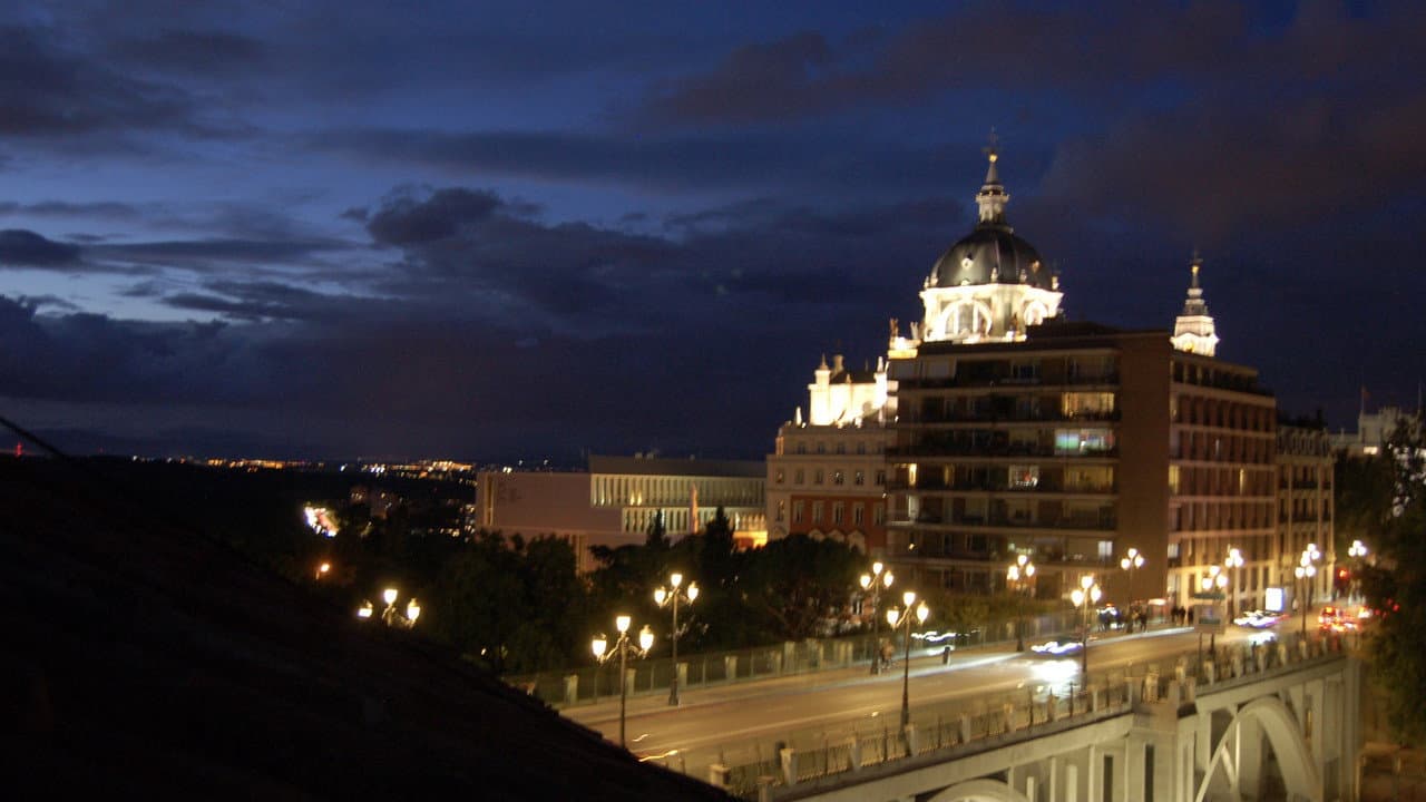 Madrid at dusk