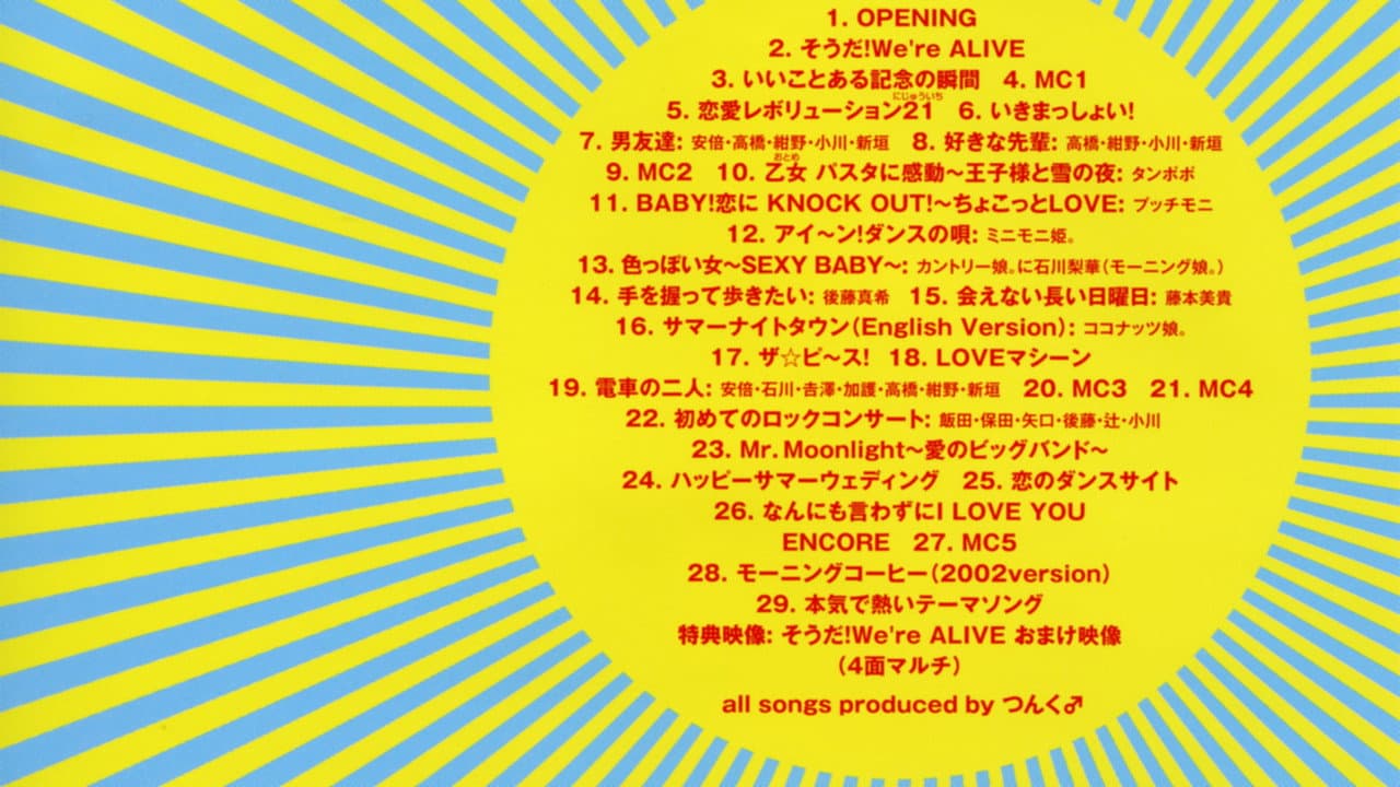 Morning Musume. 2002 Spring "LOVE IS ALIVE!" at Saitama Super Arena