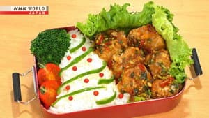 Kara-age with Tangy Scallion Sauce Bento & Layered Katsu Bento