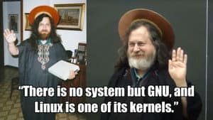 Richard Stallman as Saint IGNUcius (Emacs vs Vi)