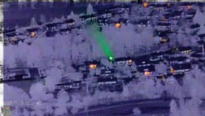 Helicopter pilot gets blinded
