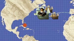 ...Columbus was the first to cross an ocean?