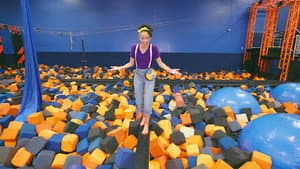 Meekah Flips on a Trampoline at Skyzone