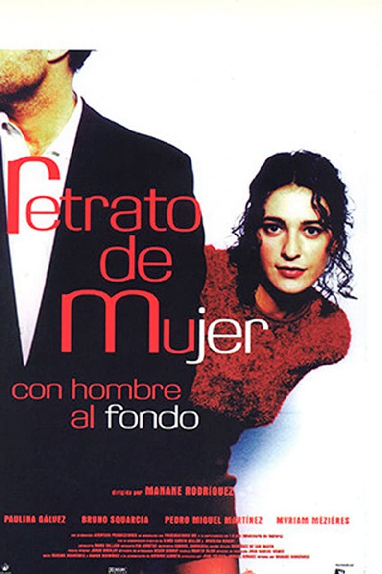 Retrato de mujer con hombre al fondo
