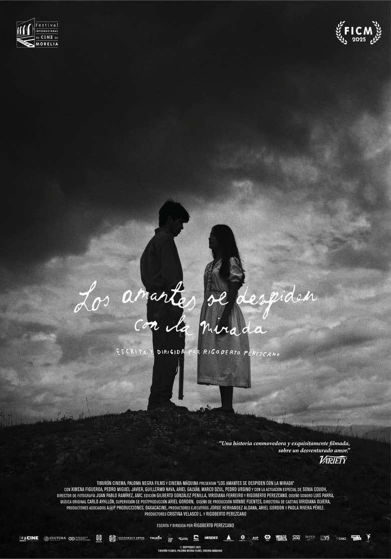 Lovers bid farewell with a glance