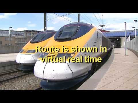 Eurostar Brussels to London Driver's eye view  PREVIEW
