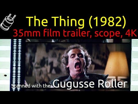 The Thing (1982) 35mm film trailer, scope 4K