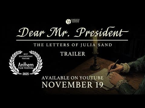 Dear Mr. President: The Letters of Julia Sand | 11/19 Release Trailer