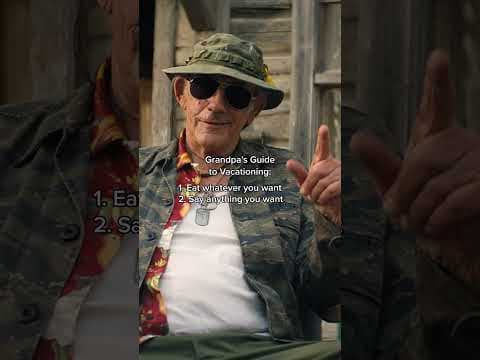 Grandpa packs light, punches heavy.