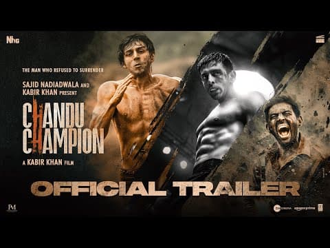 Chandu Champion | Official Trailer | Kartik Aaryan | Sajid Nadiadwala | Kabir Khan | 14th June 2024