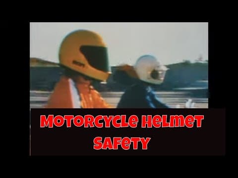 "WEAR A HELMET"  1970s MOTORCYCLE HELMET SAFETY STUDY    INFORMATIONAL FILM    XD51594b
