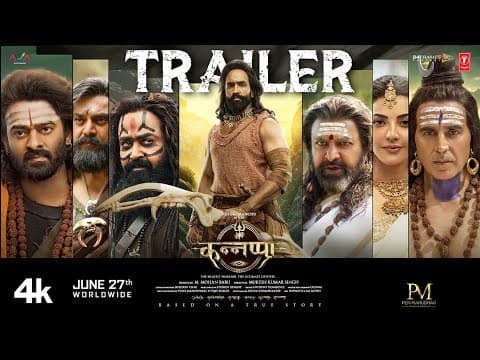 Kannappa Official Trailer – Hindi | Akshay Kumar | Vishnu Manchu | Mohan Babu | Prabhas | Mohanlal