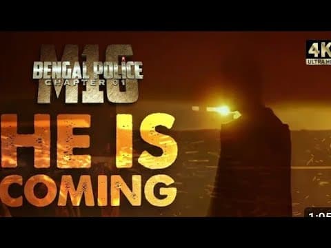 Bengal Police Chapter-1 : M16 | HE IS COMING | Jeetu Kamal | MN Rajh | Piyali Chatterjee | TEASER