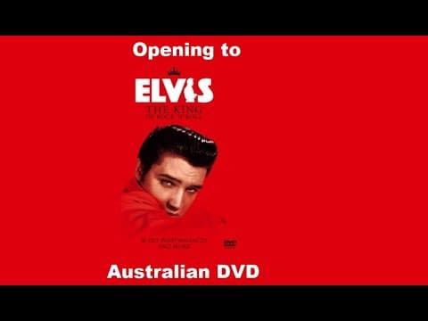 Opening to Elvis The King of Rock N Roll Australian DVD