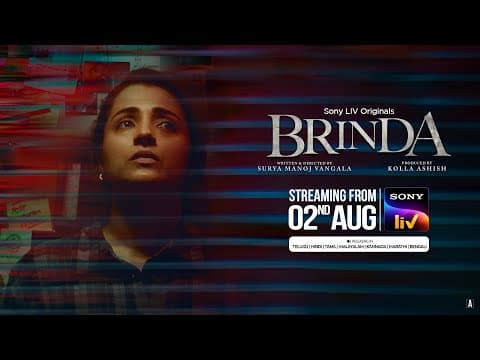 Brinda | Telugu | Trailer | Trisha, Indrajith Sukumaran | 2nd August | Sony LIV