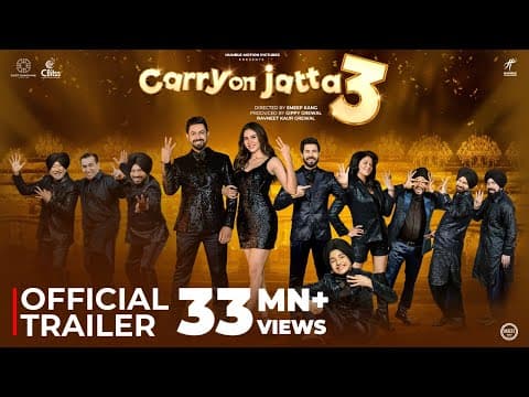 CARRY ON JATTA 3 (Official Trailer) Gippy Grewal | Binnu Dhillon | Sonam Bajwa | Gurpreet Ghuggi