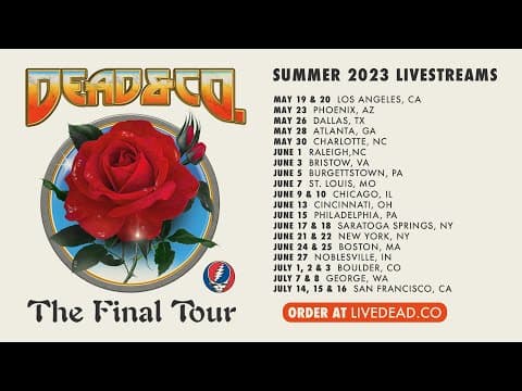Dead & Company Live 6/10/23 Chicago, IL Set 2 Preview