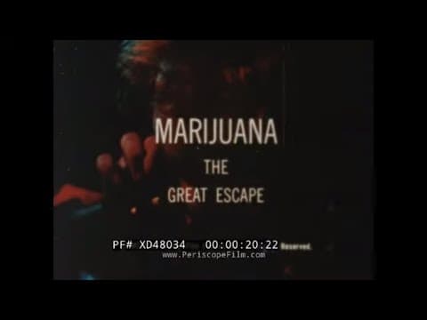 “ MARIJUANA THE GREAT ESCAPE ”  1968 TEEN ANTI-DRUG USE & ABUSE  EDUCATIONAL FILM  XD48034