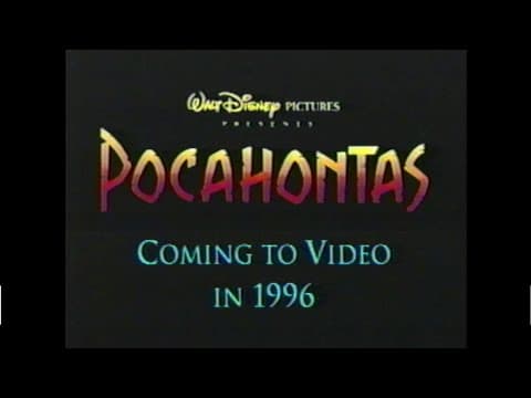 Pocahontas - 1996 Masterpiece Collection VHS Trailer