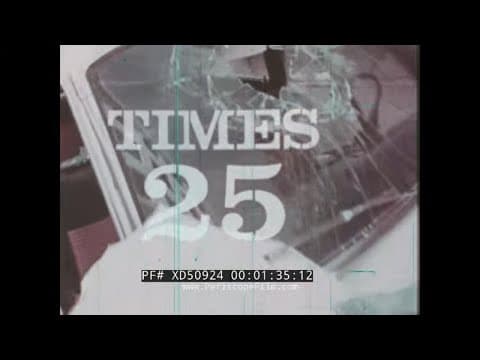 "TIMES 25"  1969 TRAFFIC SAFETY FOUNDATION   DRUNK DRIVING AWARENESS FILM W/ RONALD REAGAN   XD50924