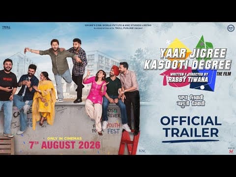 Yaar Jigree Kasooti Degree (The Film) | Official Trailer | In Cinemas on 7 August