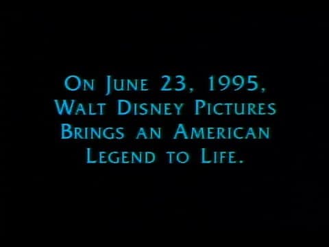 Pocahontas - Teaser Trailer #1 (November 18, 1994)