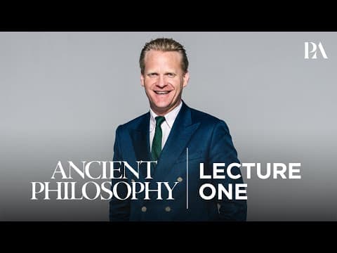 Dr. James Orr | Ancient Philosophy | Lecture 1 (Official)