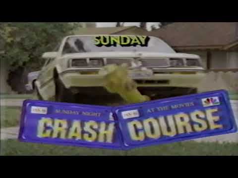 ABC WICU-TV Channel 12 Erie Promo Sunday Movie Crash Course (January 1988)