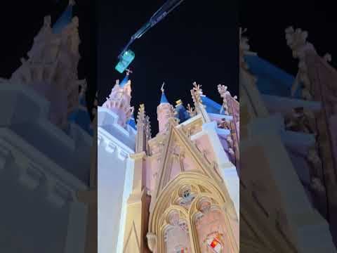 See how incredible craftsmanship & teamwork brought the new #CinderellaCastle color palette to life!