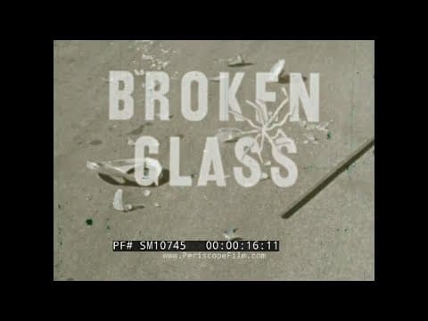 " BROKEN GLASS "  1963 DRIVER'S EDUCATION FILM  IMPORTANCE OF SEAT BELTS  AUTO SAFETY SM10745